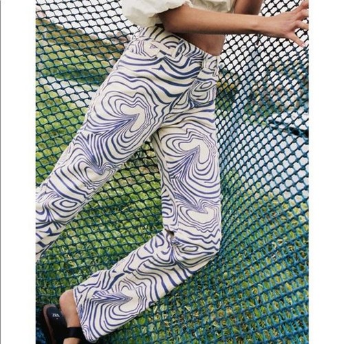 Zara printed straight leg - printed,