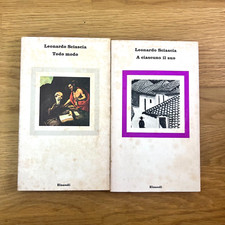 2 LIBRI Leonardo Sciascia: A ciascuno il suo. Todo modo (Einaudi)