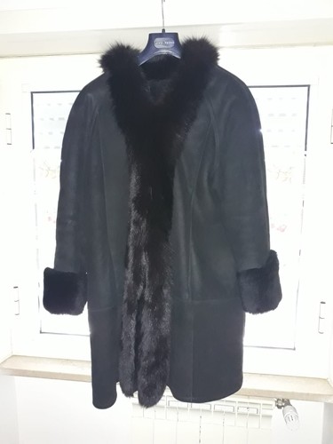 Montone shearling donna nero - montone, nero-