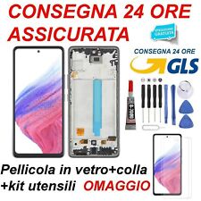 DISPLAY LCD FRAME SAMSUNG GALAXY A53 5G 2022 SM A536 A536B TOUCH SCREEN NERO