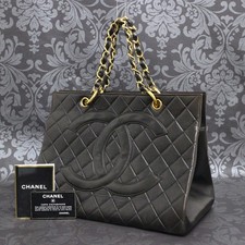 Borsa a mano CHANEL Matelasse in pelle di agnello trapuntata nera tote bag #2...