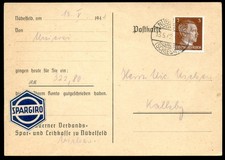 CARTOLINA POSTALE TEDESCA 1942-PUBBLICITARIA