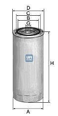 Filtro carburante ufi - carburante,