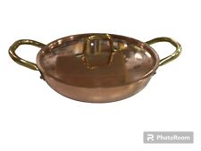 TEGAME IN RAME 2 MANICI IN OTTONE C/COP  PER ALIMENTI