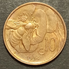 10 CENTESIMI LIRE APE DAL 1919