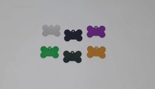Medaglietta cane  personalizzata con incisione gratuita osso grande  4 x 2,5 cm.