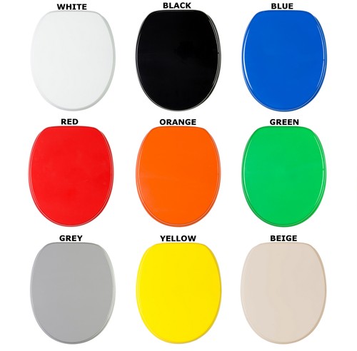 Sedile legno colorato - wc,