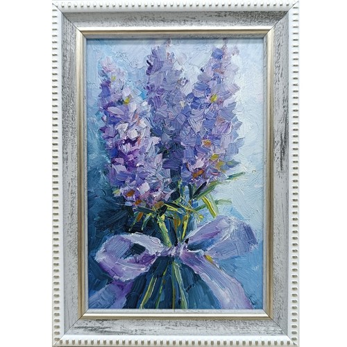 Dipinto olio originale lavanda