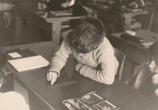 B4 - Foto Photo Fotografia  Anni 60 - Scuola Bambini Banco Studio