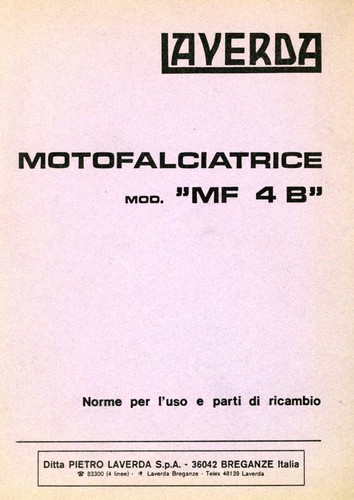 Motofalciatrice laverda b - laverda, 4