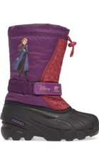 Stivali invernali Disney X Sorel Youth Flurry Frozen 2 Anna nuovi con scatola taglia Youth 5 Wild Iris