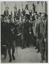 Italia, Italo Balbo a Ferrara nel Funerali di Arturo Breviglieri   Tirage arge