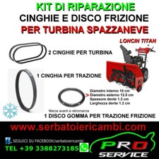 Cinghia turbina neve - neve, e