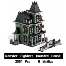 Set mattoncini da costruzione alta qualità 2064 pezzi per Monster Fighters casa stregata 10228