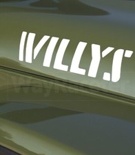 2 adesivi "willys 4x4" Jeep