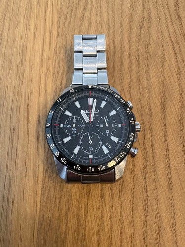 Seiko chronograph black - chronograph,