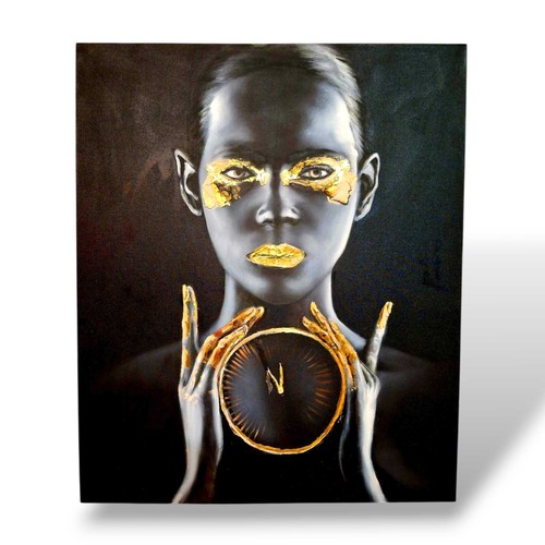 Quadro etnico olio - , tela