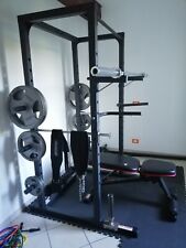 Home Gym: Rack Adidas con cavi, Panca, Bilanciere olimpico e Dischi in ghisa