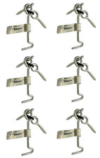 6 Ganci Antivento 80mm Acciaio