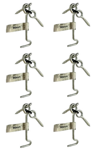Ganci antivento 80mm acciaio - 6,