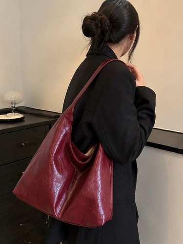 Borsa bordeaux donna morbida - morbida, a