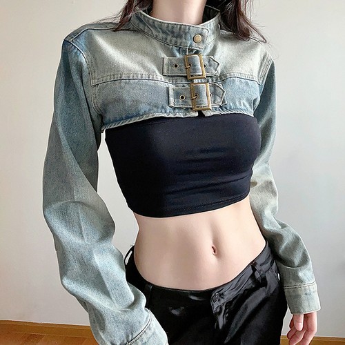 Donna corto jeans - jeans, giacca