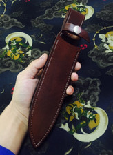 fodero lama coltello pugnale fodero custodia borsa pelle di mucca adatto per 4,2x26,5 cm