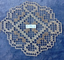 Antichi centrini filet a modano_Venezia 1930_Set di 8 mai usati_