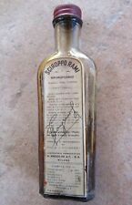 VECCHIA BOTTIGLIA FLACONE FARMACIA SCIROPPO RAMI VINTAGE