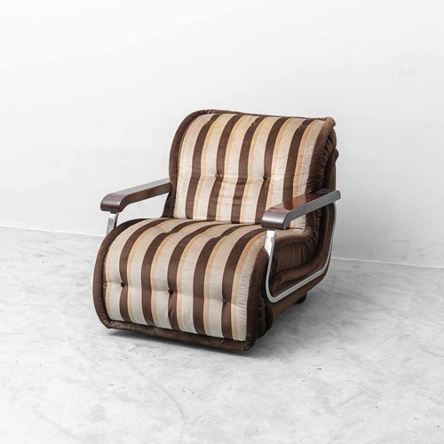 Poltrona tessuto marrone - poltrona,