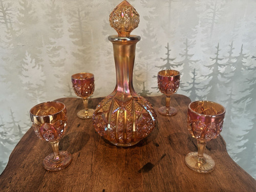 Decanter vetro carnevale - decanter,