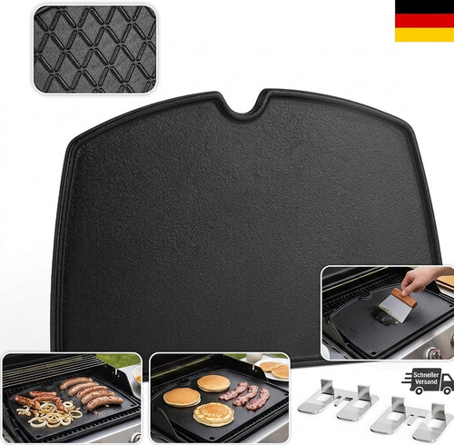 Piastra grill ghisa - in, per