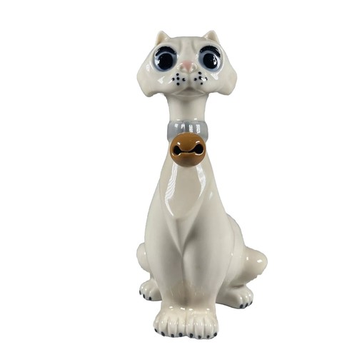 Vintage ceramic cat - ceramic, made