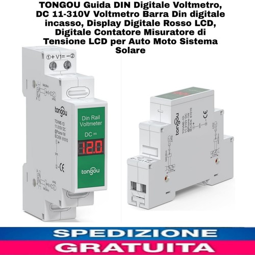 Guida din digitale voltmetro - digitale,