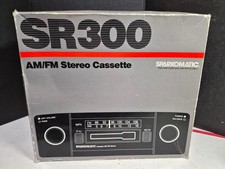 Sparkomatic lettore cassette stereo AM/FM SR300 nuovo vecchio magazzino