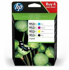 KIT 4 CARTUCCE ORIGINALI alta capacità  HP 953XL NERO + COLORI  - UFFICIALI HP