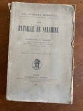 MILITARIA LA BATAILLE DE SALAMINE COSTANTIN RADOS Paris Fontemoig 1915 Francese