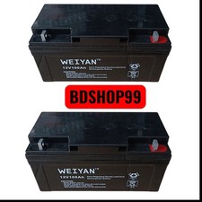 KIT 2 BATTERIA 100AH 12V AGM FOTOVOLTAICO PANNELLI ENERGIA SOLARE NAUTICA CAMPER