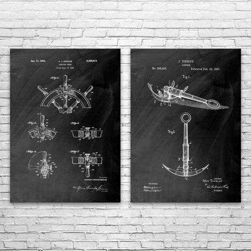 Brevetto nautico wall art set - nautico,