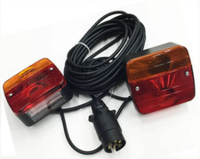 KIT FANALI POSTERIORE PER RIMORCHIO CARRELLI ROULOTTE TRATTORE 7 + 2,5 MT 24482