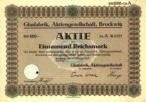 Fabbrica vetro brockwitz - fabbrica, di