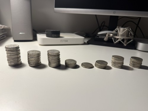 Lotto monete 500 lire - monete,
