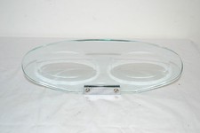 MENSOLA DA BAGNO PORTASAPONI VECA ANNI 70,CRISTALLO E ACCIAIO TRASPARENTE