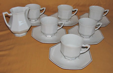 6 Tazze Tè E Latte Porcellana