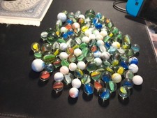 117 BIGLIE IN VETRO VINTAGE ANNI '80