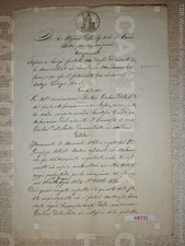 H8731 DOCUMENTO ANTICO 1866