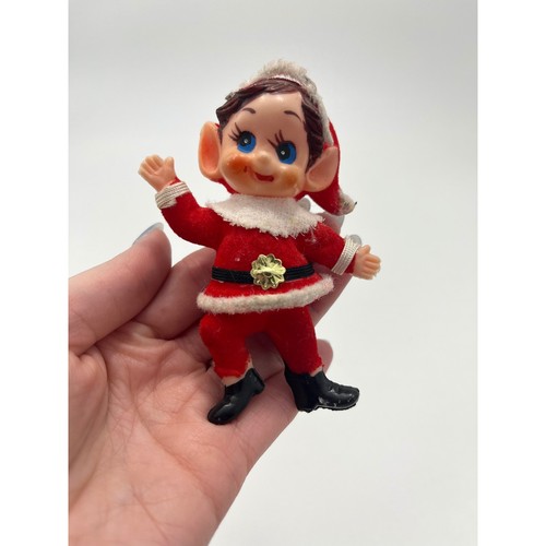 Vintage natale elfo ornamento - natale,