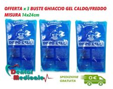 X 3 Ghiaccio Dispo Gel caldo/freddo busta riutilizzabile 14x24 cm, crioterapia