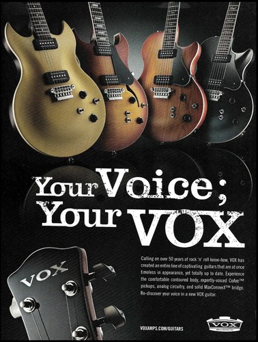 Modelli vox guitars 2011 - vox,
