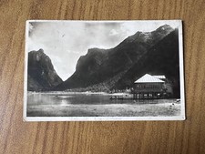 CARTOLINA DOLOMITI LAGO DOBBIACO COL RISTORANTE VIAGGIATA 1930 BF